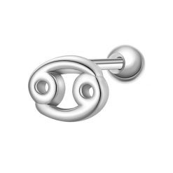 Glanzstücke München Piercing Sterling Silber Kolczyki 1 ct Damski. Szare kolczyki damskie Glanzstücke München, srebrne. Za 110.49 zł.