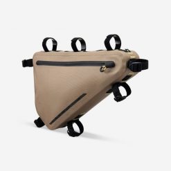 Torba rowerowa do bikepackingu Riverside ADVT 900 S Full Frame IPX3 6 litrów. Brązowe torebki klasyczne damskie ROCKRIDER, bez wzorów, z materiału, bez dodatków. Za 269.99 zł.