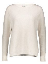 Street One Sweter w kolorze kremowym rozmiar: 42. Brązowe swetry klasyczne damskie Street One, bez kołnierzyka. Za 83.42 zł.