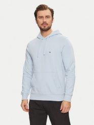 Tommy Hilfiger Bluza Essential MW0MW37235 Błękitny Regular Fit. Niebieskie bluzy bez kaptura męskie Tommy Hilfiger, m, z bawełny. Za 349.99 zł.
