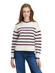 BETTY & CO Sweter w kolorze biało-bordowym rozmiar: 36. Białe swetry klasyczne damskie Betty & Co., bez kołnierzyka. Za 159.95 zł.