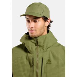 Czapka UNI ODLO Cap PERFORMANCE WATERPROOF GRAPHIC. Zielone czapki męskie Odlo, bez wzorów, sportowe. Za 199.99 zł.