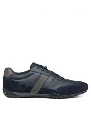 Geox Półbuty U Wells U45T5A 022ME C4002 Granatowy. Niebieskie półbuty męskie Geox, ze skóry, bez zapięcia. Za 309.99 zł.