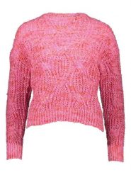 ONLY Sweter w kolorze różowym rozmiar: XL. Różowe swetry klasyczne damskie Only, xl, ze splotem, bez kołnierzyka. Za 105.38 zł.