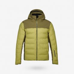 Second Life - Kurtka narciarska i snowboardowa męska Quechua... - Stan Dobry. Zielone kurtki męskie WED'ZE, na zimę, m, bez wzorów, z materiału, z kapturem. Za 199.00 zł.