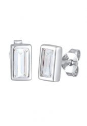 KUZZOI Kolczyki męskie prostokąt z topazem ze srebra próby 925 Biżuteria męska 1 ct Męskie. Biała biżuteria dla mężczyzn KUZZOI, z topazem, srebrne. Za 163.99 zł.