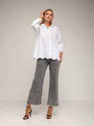 Tantra Bluzka w kolorze białym rozmiar: onesize. Białe bluzki damskie Tantra, bez wzorów, z bawełny, bez kołnierzyka, bez ramiączek. Za 173.99 zł.