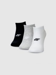 4F Skarpetki casual przed kostkę (3-pack) męskie - multikolor 43-46. Skarpetki męskie 4f, bez wzorów, z bawełny. Za 44.99 zł.