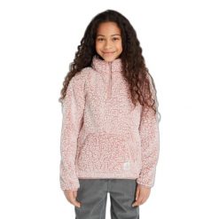 Sweter dziewczęcy 1/4 z zamkiem błyskawicznym Protest Prtlinde. Czerwone koszulki dziewczęce Protest, bez wzorów, z polaru, bez ramiączek. Za 199.90 zł.