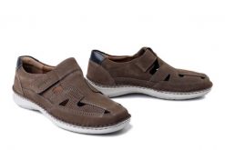 JOSEF SEIBEL 44981 518 740 New Anvers 81 granit, półbuty męskie. Brązowe półbuty męskie Josef Seibel, na lato, ze skóry, bez zapięcia. Za 399.90 zł.