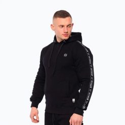 Bluza męska Octagon Stripe. Czarne bluzy bez kaptura męskie OCTAGON, bez wzorów, sportowe, bez kołnierzyka, bez ramiączek. Za 229.99 zł.