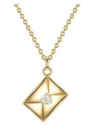 Glanzstücke München Pozłacany naszyjnik z zawieszką - dł. 40 cm rozmiar: onesize. Żółte naszyjniki damskie Glanzstücke München, pozłacane. Za 78.99 zł.