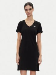 DKNY Sport Sukienka codzienna DP5D4902 Czarny Regular Fit. Czarne sukienki damskie DKNY Sport, na co dzień, m, bez wzorów, z bawełny, sportowe, bez kołnierzyka, bez ramiączek, proste. Za 169.99 zł.