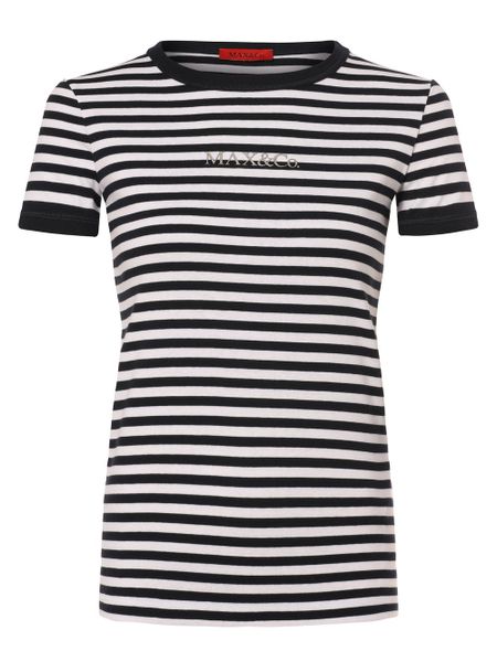 MAX&Co. Koszulka - Logotee Kobiety Bawełna niebieski|biały, M. Białe t-shirty damskie MAX&Co., m, bez wzorów, z bawełny, bez kołnierzyka. Za 349.95 zł.