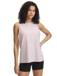 Under Armour Top w kolorze jasnoróżowym rozmiar: XS. Różowe topy damskie Under Armour, xs, bez wzorów, bez kołnierzyka. Za 79.96 zł.