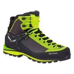 Buty do wspinaczki górskiej Salewa MS Crow GTX. Zielone buty trekkingowe męskie Salewa, na lato, z gore-texu, bez zapięcia, trekkingowe, gore-tex. Za 1,017.50 zł.