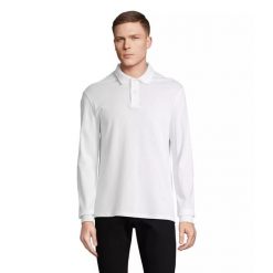 Koszulka polo z długim rękawem Sol's Pacific. Białe bluzki damskie SOL'S, s, bez wzorów, bez kołnierzyka, bez ramiączek. Za 132.50 zł.