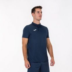 Koszulka polo do tenisa męska Joma Hobby. Niebieskie koszulki polo męskie Joma, m, bez wzorów, z bawełny, bez ramiączek. Za 162.15 zł.