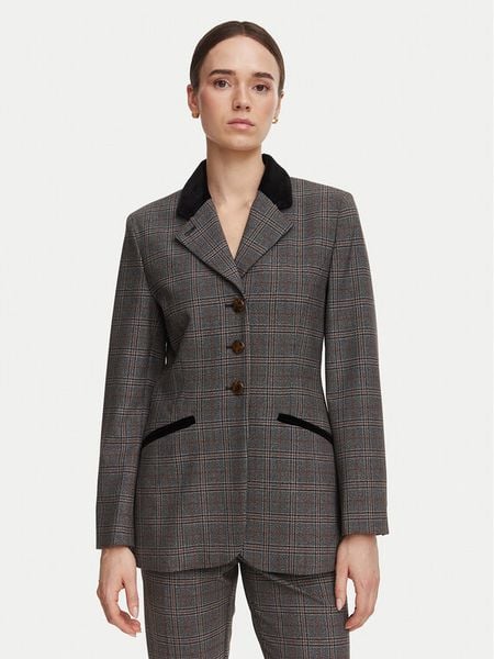 Marella Marynarka Colono 2623046034 Szary ciemny Regular Fit. Szare marynarki i żakiety damskie Marella, bez wzorów, z wiskozy. Za 1,569.00 zł.