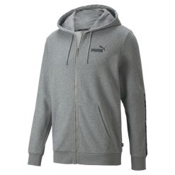 Bluza z kapturem Puma ESS Tape, Mężczyźni. Czarne bluzy sportowe męskie Puma, bez wzorów, z bawełny, sportowe, bez kołnierzyka, bez ramiączek. Za 139.09 zł.