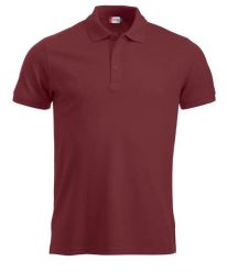 Clique Koszulka Polo Manhattan męska burgund z paskami jacquard. Czerwone koszulki polo męskie CLIQUE, m, bez wzorów, z bawełny, bez ramiączek. Za 120.72 zł.
