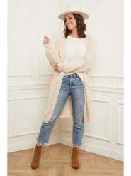 Curvy Lady Kardigan w kolorze kremowym rozmiar: 40/42. Brązowe kardigany damskie Curvy Lady, bez wzorów. Za 199.45 zł.