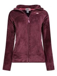 Canadian Peak Kurtka polarowa "Upaloodeak" w kolorze bordowym rozmiar: S. Czerwone kurtki damskie Canadian Peak, s, bez wzorów, z materiału, bez kaptura. Za 127.35 zł.