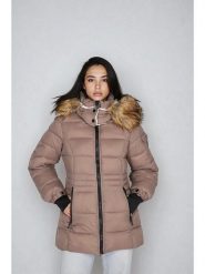 Steve Madden Kurtka zimowa w kolorze jasnobrązowo-szarym rozmiar: M. Brązowe kurtki damskie Steve Madden, na zimę, m, bez wzorów, z puchu, bez kaptura. Za 226.24 zł.