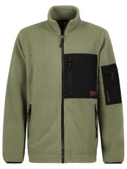 Sublevel Kurtka polarowa w kolorze khaki rozmiar: XXL. Brązowe kurtki męskie Sublevel, xxl, bez wzorów, z materiału, bez kaptura. Za 130.50 zł.