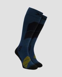 Skarpety unisex X-Socks Ski Perform Merino Otc Neo Navy A149. Niebieskie skarpetki damskie X-Socks, bez wzorów, z materiału. Za 209.99 zł.