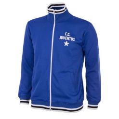 Kurtka/bluza retro piłkarska dla dorosłych - Juventus FC 1975-76 - Niebieska. Niebieskie bluzy bez kaptura męskie COPA FOOTBALL, m. Za 424.18 zł.