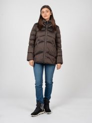 Geox Kurtka "Adrya" | W2626A T2566 | Kobieta | Brązowy. Brązowe kurtki damskie Geox, na zimę, bez wzorów, z gumy, bez kaptura. W wyprzedaży za 699.00 zł.