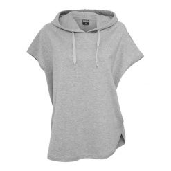Damska bluza z kapturem Urban Classic basic terry. Szare bluzy sportowe damskie Urban Classics, l, bez wzorów, z bawełny, bez ramiączek, z kapturem. Za 127.20 zł.