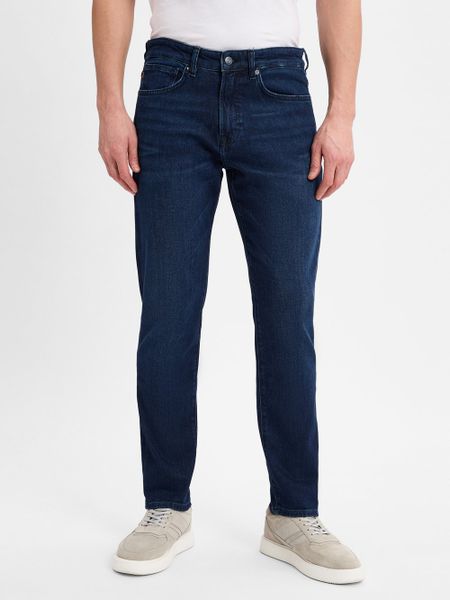 BOSS Orange Dżinsy slim taper - Onyx Mężczyźni Bawełna niebieski, 32-32. Niebieskie jeansy męskie Boss Orange. Za 599.95 zł.