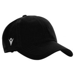 Czarna czapka baseballowa Macron Dart (x5). Czarne czapki męskie Macron, bez wzorów, z materiału. Za 307.50 zł.