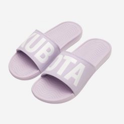 Klapki Kubota Pro 2.0 Pastelowy Fiolet. Klapki damskie Kubota, bez wzorów, z mikrofibry, bez obcasa. W wyprzedaży za 79.99 zł.