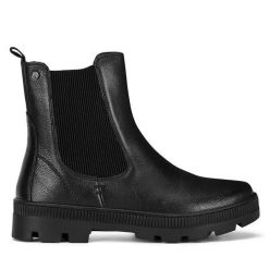 Botki Lasocki. Czarne botki damskie Lasocki, bez obcasa, na płaskiej podeszwie, bez zapięcia. Za 239.99 zł.