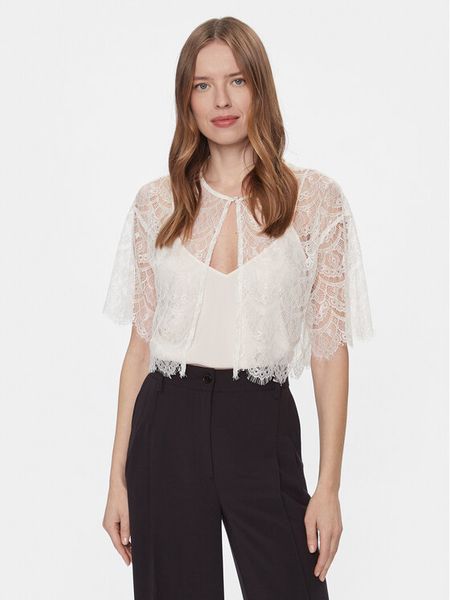 YAS Bluzka Bella 26032279 Biały Regular Fit. Białe bluzki damskie YAS, l, bez wzorów, z syntetyku, bez ramiączek. Za 149.99 zł.