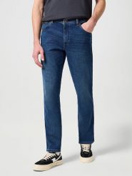Wrangler Dżinsy - Slim fit - w kolorze granatowym rozmiar: W42/L36. Niebieskie jeansy męskie Wrangler. Za 122.96 zł.