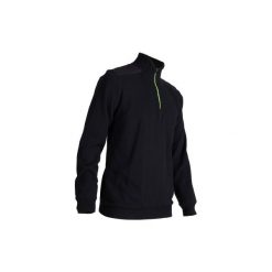 Sweter wiatroszczelny do golfa męski. Czarne swetry męskie INESIS, m, bez wzorów, z bawełny, bez kołnierzyka. W wyprzedaży za 129.99 zł.