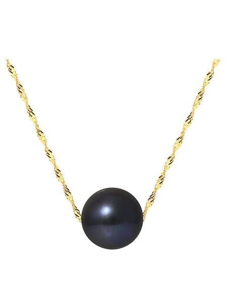 Pearline Złoty naszyjnik z perłą - dł. 42 cm rozmiar: onesize. Niebieskie naszyjniki damskie Pearline, złote. Za 556.99 zł.