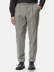 BOSS Spodnie garniturowe H-Perin-263 50567532 Szary Tapered Fit. Szare spodnie wizytowe męskie Boss, z materiału. Za 999.99 zł.