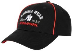 Lugo Czapka - Czarny. Czarne czapki męskie GORILLA WEAR, bez wzorów, z bawełny. Za 170.00 zł.