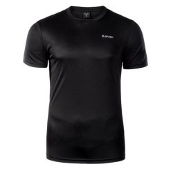 T-shirt Męski Sibic. Czarne t-shirty męskie Hi-tec, l, bez wzorów, z materiału, bez kołnierzyka. Za 66.99 zł.