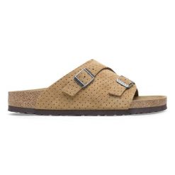 Klapki męskie BIRKENSTOCK ZÜRICH LEVE DOTTED NEW BEIGE. Brązowe klapki i japonki męskie Birkenstock. Za 397.99 zł.