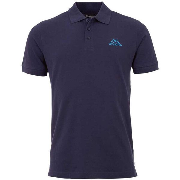Koszulka Kappa Polo Shirt, Mężczyźni. Niebieskie koszulki polo męskie Kappa, m, bez wzorów, z bawełny, bez ramiączek. Za 190.00 zł.