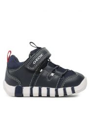 Geox Sneakersy B Iupidoo Boy B3555B 0BC14 C4002 Granatowy. Niebieskie buty sportowe chłopięce Geox, z materiału, bez zapięcia. Za 259.99 zł.
