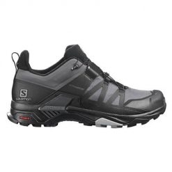 Buty trekkingowe męskie Salomon Trekkingowe X Ultra 4 Wide Gtx Gore-tex. Czarne buty trekkingowe męskie Salomon, z gore-texu, bez zapięcia, trekkingowe, gore-tex. Za 734.00 zł.