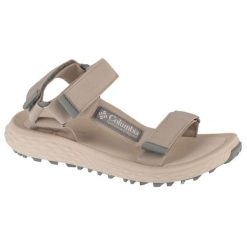 Sandały Columbia Konos Globetrot Sandal 2126911027 szare. Szare sandały damskie bez wzorów, z gumy, bez obcasa. W wyprzedaży za 302.87 zł.