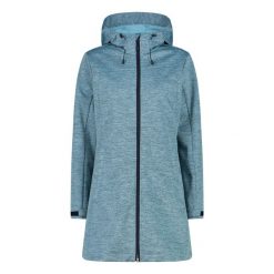 Kurtka damska z kapturem softshell CMP. Brązowe kurtki softshell damskie CMP, bez wzorów, z materiału, z kapturem. Za 497.00 zł.